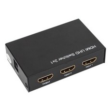 모아샵 NM-HSU201 모니터 선택기 1대2 HDMI 4K 오디오 지원 변환젠더 인터넷케이블