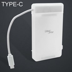 컴퓨터용품 USB 3.1 타입 C to 2.5형 SSD HDD SATA 투명 케이스 79000EA 1EA, 본상품