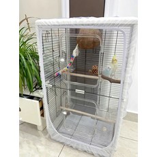 아크릴 앵무새장 대형 바퀴 철제 앵무새집, 1개, 47.5x35x80 단면