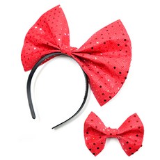 제사오스토어 머리띠 스팡클 리본 타이 카페포토존 행사용 기념일장식 캐릭터풍선