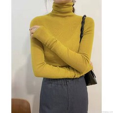 라오농 늘품다 슬림핏 여자 핸드워머 워머 가을 겨울 목폴라 티셔츠+24S101LL