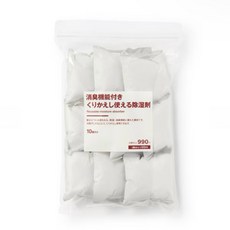 MUJI 無印良品 可重複使用 除濕消臭劑 環保 鞋櫃衣櫃適用 10入, 1個, 無印良品除臭劑10包入