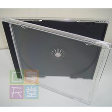 透明硬膠光碟盒/CD盒, 1個