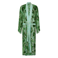 로베르토카발리 플로럴 패턴 벨벳 가운