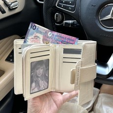 錢包女短款證件包一體2025新款摺疊拉鍊隨身零錢包多功能收納卡包