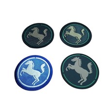 9사단 백마 부대 마크 패치 밸크로 찍찍이 위장 컬러 보급 자수 실리콘 고무