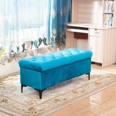 스툴 등받이없는 벤치의자 벤치소파 긴쇼파 현관 긴의자, 60 x 43x40비수납형, 피코크블루