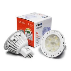 Cityo LED MR16 컨버터 외장형 램프 5W, 전구색, 1개