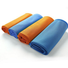 쿨링 스포츠 타월 흡수력 여름용 휴대용 냉감 기능성 타월 다용도 수건 초흡수 목도리 마스크, 랜덤