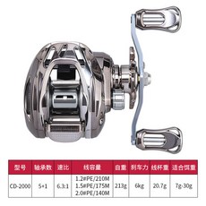 Duobi-飛鷺 防炸線水滴輪 金屬路亞輪 遠投魚輪 雷強輪 漁輪 魚線輪, 1個, CD2000泛用款右手