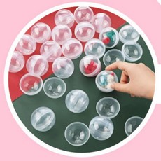 투명 아크릴 뽑기 에그 캡슐 플라스틱볼 32mm, 10개