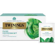 TWININGS 唐寧茶 沁心薄荷茶茶包, 2g, 25包, 1盒