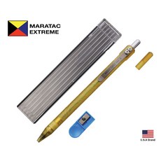 Maratac DraftTitan Pencil 琥珀色 Ultem 航太材料 2mm 工程自動鉛筆 附備用筆芯, 1個