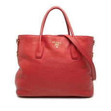 프라다 중고 2000-2025 비텔로 다이노 오픈 컨버터블 토트 사첼 백