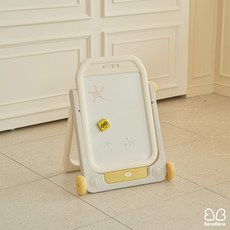 베네베네 부릉부릉 자동차 유아 아기 자석보드 칠판 화이트보드, 아이보리 옐로우 (의자 비포함), 1개