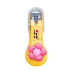 Pigeon 貝親 嬰兒指甲剪, 1個, 黃色9m+立體小花 / 4374, 黃色