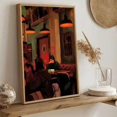 데이 풍선 인테리어 방 벽 캔버스 캘리그래피 벽화 장식 포스터 침실 아트 타자기 하트 발렌타인 홈 그림