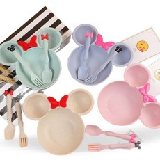 유아 이유식기 유아식 아기식판 어린이 식기, 1개, 상세페이지 참조, 1귀요미식기-핑크