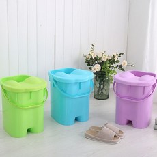 에이치플러스몰 3단롤러 족욕통 뚜껑형, 블루