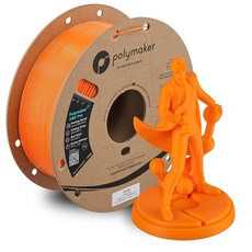 Polymaker ABS 필라멘트 1.75mm 라임 1kg 3D 프린팅 필라멘트 PolyLite ABS 3D 프린터 필라멘트 내열성 강하고 내구성 치수 정확도 +/-, ABS Pro 1kg, 118 - 1.75mm Orange