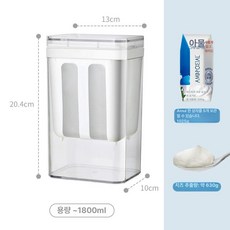 그릭요거트 요거트 유청분리기 메이커 리코타 치즈 케이크 만들기 대용량, 대형 1800ml 1개, 기본 색상