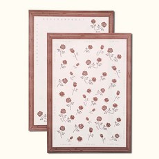 玫瑰之戀邊框包裝紙，適用於情人節、畢業季花束包裝，台灣現貨速發，打造浪漫精美禮品。, 粉底紅圖, 1個