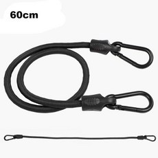 신축성 로프 후크 스타일 경량 자전거 타이 루프 랙 스트랩, 1개, 6. 4