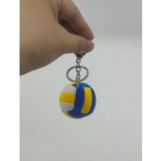 배구공 쿠션 인형 대필 농구공 구형 발리볼 배구선수, 1개, 5.5cm A 단색 오징어버클포함