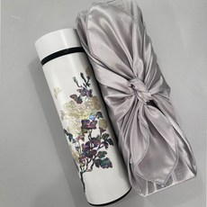 자개텀블러 보자기포장포함 보온보냉병 나전칠기 외국인기업단체선물용답례품, 1개, 500ml, 무궁화화이트 1개, 500ml, 무궁화화이트