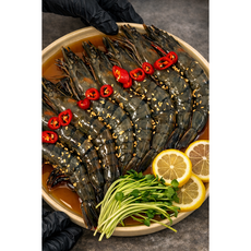 여수엄마 블랙타이거새우장 8미, 1개, 1.5kg