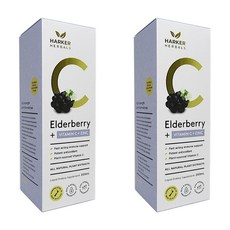 뉴질랜드 하커 엘더베리 비타민C 아연, 2개