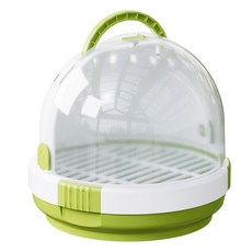 휴대용 투명 새 앵무새 운송 케이지 창문 통풍 캐리어 가방 통기성 여행, Green, 1개, Green