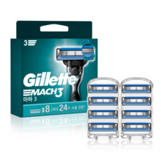 질레트 마하3 면도날, 8개입, 1세트