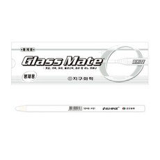 글라스 메이트 지구화학 유리용 색연필 낱색 적색 흑 청 흰색 12개입 1타