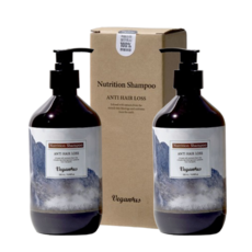 비건어스 랜드 탈모 완화 뉴트리션 샴푸 바이오틴 탈모샴푸, 2개, 500ml