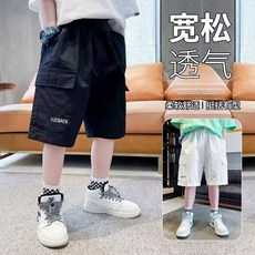 新款可愛童裝 兒童短褲 男童工裝短褲夏裝新款韓版休閒褲兒童五分中褲中大童裝褲子潮