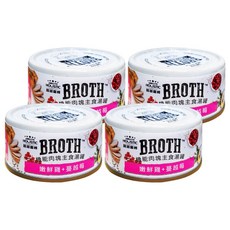 ABSOLUTE HOLISTIC 機能肉塊主食湯罐, 嫩鮮雞 + 蔓越莓, 80g, 4罐