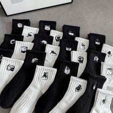 SLOTHFUL 貓咪刺繡短襪滿額666元贈小樹懶擦手巾