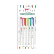 제브라 마일드라이너 형광펜 new 5색세트, 1개, 5색(HC)