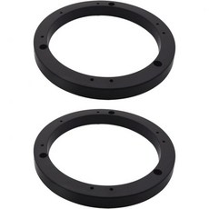 2개 세트 6.5 검은색 플라스틱 스피커 스페이서 어댑터 링 장착 브라켓 차량 보트 트럭용 직경, 6inch