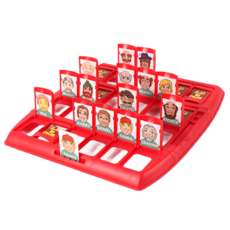 大號 猜猜我是誰 益智桌遊 派對遊戲 親子桌遊 雙人桌遊 邏輯推理, 紅色，藍色, 1個