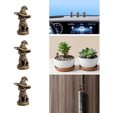 고양이 경첩 헤드 장식용 토퍼 - 빈티지 문 경첩 자석 2024 브론즈 고양이 가고일 홈 데코레이션 (매직 캣 3), 매직 캣 3