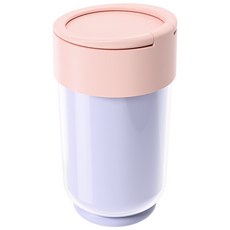 DFMEI 手提旅行漱口杯，便攜式乾溼分離收納洗漱杯，具備瀝水功能, 1個, 粉色:如圖