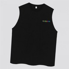 네스파 기획제품 세븐록홀로 여름 민소매 박스 트임 오버핏 나시티 SNW_0069 4Color909510