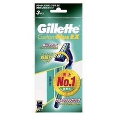 Gillette 吉列 Custom Plus EX (旋轉式) 刮鬍刀 3入, 1個