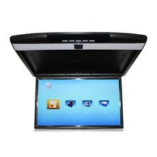 캠핑카 차량 모니터 TV 고화질 천장 스크린 MP5 LCD, 1개, 17인치 블랙