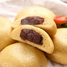 국산팥 안흥 단호박 찐빵 수제 건강 디저트빵 찐빵 (500g 10입) 3봉, 3개, 500g
