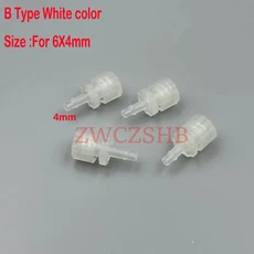 잉크젯 프린터 호스 파이프 어댑터 튜브 커넥터 조인트 UV 솔벤트 전송 4x3mm 20 세트, 04 B White Color 4mm