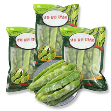 홍홍 중국식품 중국수입 냉동 단콩 냉동 삶은 강낭콩 뚜절 냉단 떠우죠, 3개