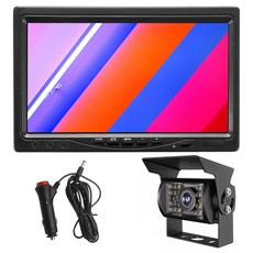 17.7cm 모니터 트럭 시거잭 상시 가능 후방 카메라 풀세트, icar-006s